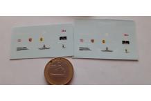 decals decalcomanie 1/43 divers pub rallye  ferrari cahier a