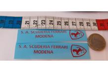 DECALCOMANIE DECALS scuderia ferrari en rouge avec blason