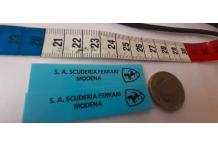 DECALCOMANIE DECALS scuderia ferrari noir avec blason