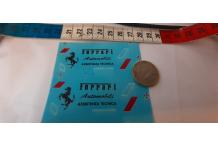 DECALCOMANIE DECALS scuderia ferrari petit blason carré rouge