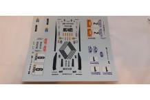 DECALCOMANIE DECALS deco divers déco renault r5 turbo ragnotti 1/43
