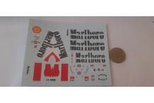 decalcomanie decals Réf 2756 : Add code barres pour Ferrari F1 2005  1/18