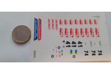 decalcomanie  BMW M1 procar 39è AvD old timer GP  1/43 cahier porsche