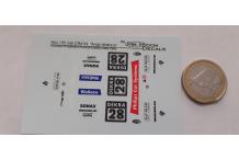 ddecals43.com decalcomanie 1/43 Alfa roméo 155 V6ti DTM94 Andy Wallace c renault