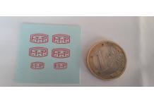 decals décalcomanie poste ptt france 1/43 cahier b