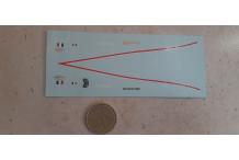 decalcomanie renault étoile filante  1/43 cahier B