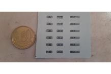 decalcomanie plaque immatriculation citroen 2cv norev 1/43 cahier B