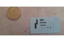 decalcomanie compteur lamborghine jalpa silhouette  1/43 cahier B