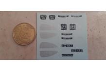 decalcomanie renault viva 402 calandre   1/43 cahier B