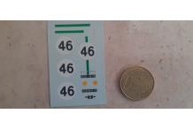 decalcomanie pour renault alpine le mans 1/43 n46