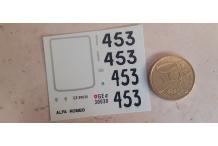 decalcomanie alfa romeo divers 1/43  cahier B