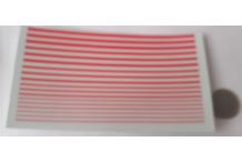 filet bande rouge  13 cm de long tournesol