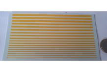 filet bande jaune pompier 13 cm de long tournesol