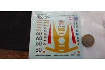 decals decalcomanie Porsche 908 LM72 1/43 cahier porsche