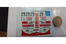 decals decalcomanie Porsche 908/02 Wicky LM7 1/43 cahier porsch