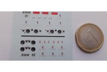 decals decalcomanie Alfa Romeo Pinin Farina & Ghia 1/43 cahier porsche