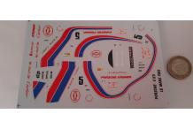 decals decalcomanie 1696 Porsche CK5 Cartier LM82  1/43 cahier porsche