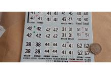 decals43.com décalcomanie 1/43 vin Lotus Elite LM59-60-61