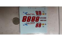 décalcomanie nascar numéro 88 1/43 v