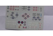PROMO décalcomanie  pour avion france usa américain 1/144 voir 1/72
