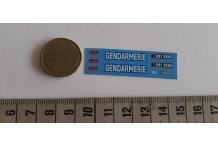 decals decalcomanie 1/43 gendarmerie sur renault r6 sinpar