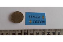 decals decalcomanie 1/43 renault régie nationale