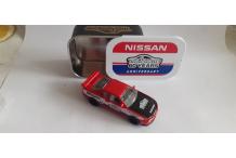 MAJORETTE  datsun  rallye 1/64  rare en boite métal