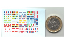 Décalcomanie drapeau petite taille 1/43 (REF : 430)