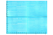 Décalcomanie divers taille alphabet + chiffre blanc (REF : 446)