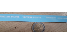 décalcomanie décalque voiture pilote en blanc 1/43 gros bac