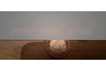 décalcomanie mot byrrh en blanc 1/43