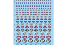 decalcomanie decalque stp divers taille 1/43