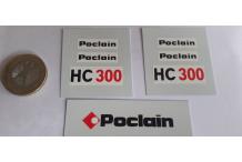 DECALCOMANIE DECALS poclain hc300 1/43