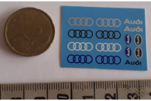 decals decalcomanie 1/18 embleme blason capot audi