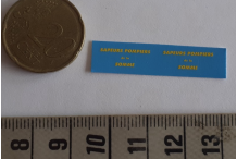 decals decalcomanie 1/43 sapeurs pompiers de la somme