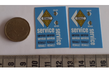 décalcomanie décals renault service 1/43