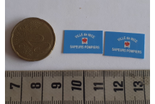 décalcomanie décals 1/43 pompier ville de nice