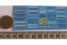 décalcomanie décals 1/43 renault sport