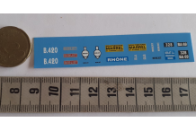 décalcomanie décals 1/43 berliet benne marrel