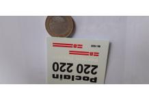 DECALCOMANIE DECALS poclain 220 1/43