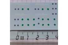 decalcomanie decals 1/43 pour alfa romeo trefle blason logo capot