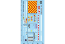 décals43.com Gendarmerie divers renault peugeot 1/87 Décalcomanies 81x37mm