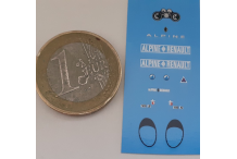 DECALCOMANIE DECALS pour renault alpine 1/43
