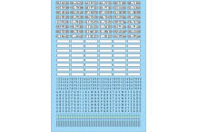 Plaques immatriculations allemande 1956 1995 1/43 Décalcomanies 120x80mm