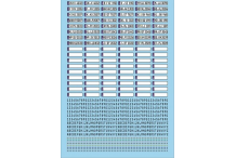 Plaques immatriculations allemandes  Euro 1/43 Décalcomanies 120x80mm