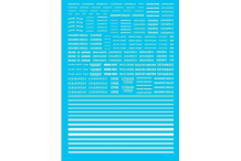 decals decalcomanie gendarmerie 1/87 en blanc