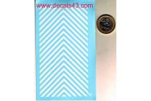 Décalcomanie chevron blanc 1/43 (REF : CS122)