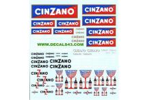 Décalcomanie cinzano 1/43 1/32 (REF : CS132)