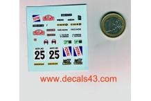 Décalcomanie citroën SM rallye monte carlo 1972 1/43 (REF : CS83)