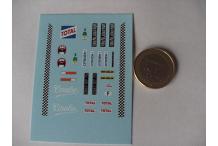 Décalcomanie citroën SM rallye coralie 1/43 (REF : CS94)